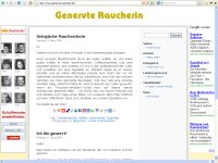 Die genervte Raucherin